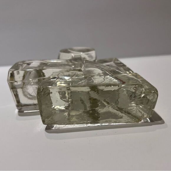 Wiesenthal Hutte Ice Glass Angel Candle Holder MCM Vintage Christmas - Picture 4 of 6